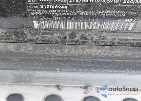 2012 Mercedes-Benz Gl 450 4Matic z USA, uszkodzony, nr VIN 4JGBF7BE3CA764444